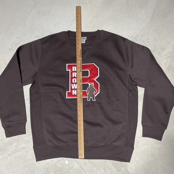 NWOT Brown University Adult Pullover Sweatshirt One Color Logo Athletic SZ L Ivy - Picture 6 of 10